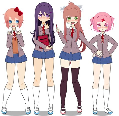 Characters in Doki Doki Literature Club!